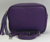 GEMMA Crossbody Leather Bag Purple